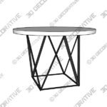 5_600x600-70-1.jpg Brittingham 44” Genuine Marble Iron Dining Table Beautiful and Durable - 3D Decorative