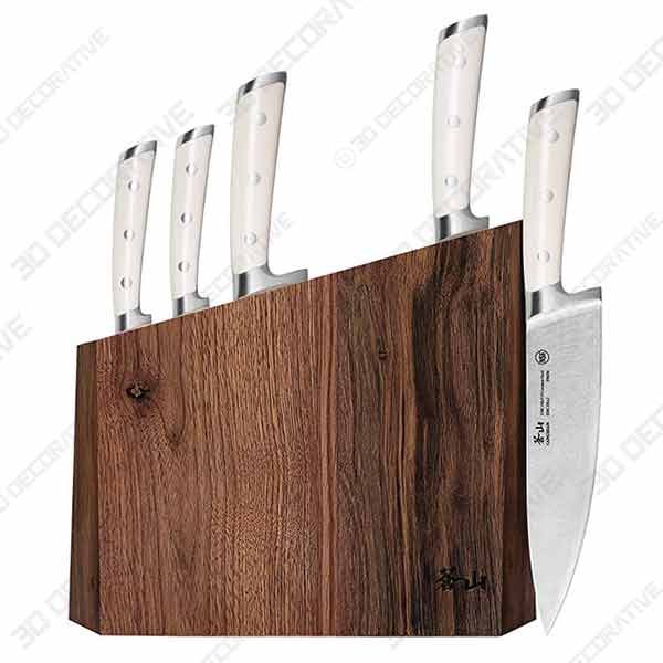 Cangshan S1 Series 59663 6-Piece German Steel Forged Knife Block Set - 3D Decorative