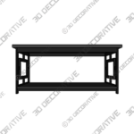 Carmeline 4 Legs Coffee Table with Storage - 3D Decorative