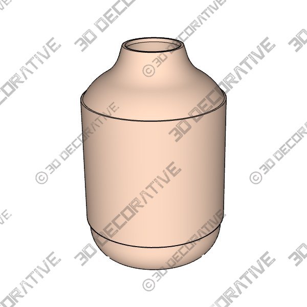 Ceramic Rustic Farmhouse Vase, Sand Glaze Finish Boho Vase - 3D Decorative