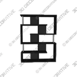 Chantilly Geometric Bookcase - 3D Decorative