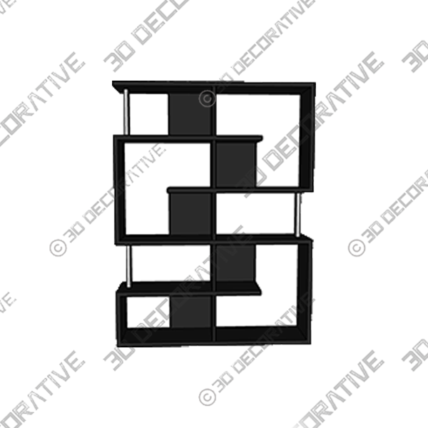 Chantilly Geometric Bookcase - 3D Decorative