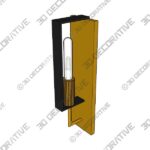 Wall-Sconce-2-5-1.jpg Chicago PM Old Satin Brass One-Light Wall Sconce - 3D Decorative