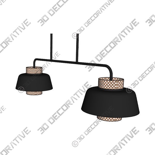Colin Perforated Metal 2-Light Pendant - 3D Decorative