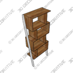 Cristobal Geometric Bookcase - 3D Decorative