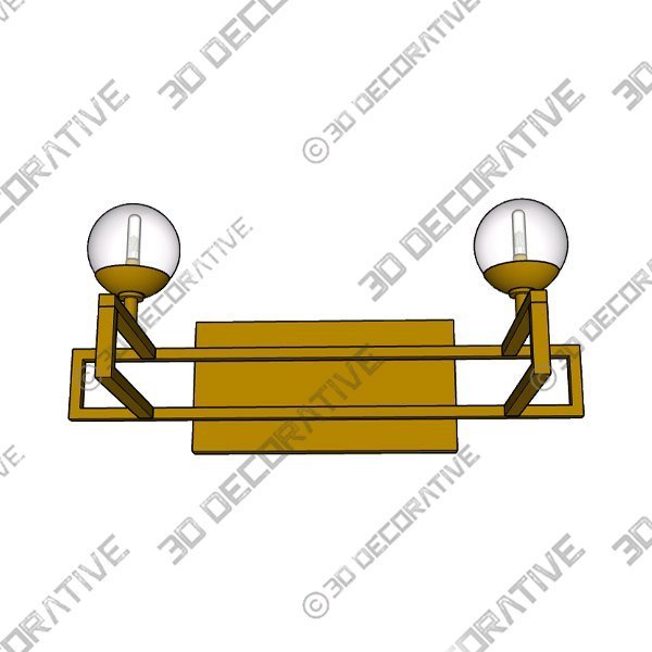 Crosby 16 Inch 2 Light Bath Vanity Light by Savoy House - 3D Decorative