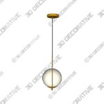 Lamp-2-36.jpg CWI Lighting Celeste 14-Inch 1-Light Medallion Mini Pendant Light in GoldĀ - 3D Decorative