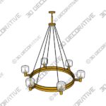 Chandelier-3-12.jpg DEMARET ROUND CHANDELIER 36" - 3D Decorative