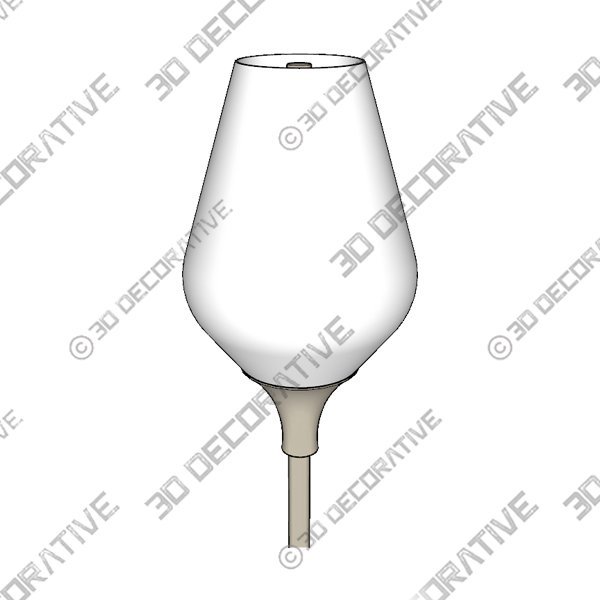 Derry 71″ Torchiere Floor Lamp - 3D Decorative