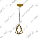 Pendant-3-17.jpg Elan Everest 19 3/4″ Wide Champagne Gold 4-Light LED Pendant - 3D Decorative