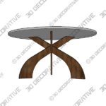 Entwine Round Dining Table - 3D Decorative