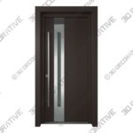 Door-4-17.jpg EXTERIOR DOOR ZEPHYR VETRO BROWNÂ - 3D Decorative
