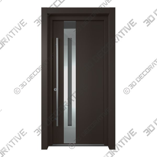 EXTERIOR DOOR ZEPHYR VETRO BROWNÂ - 3D Decorative
