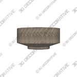 Flint Grey Marble Bowl - 3D Decorative