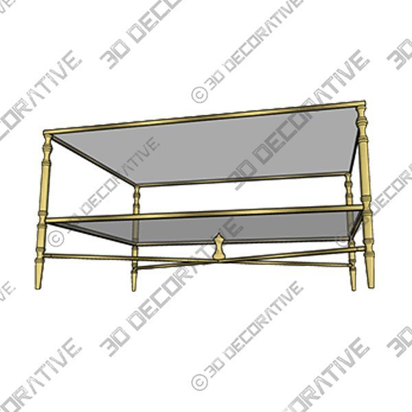 Franconia Coffee Table with Storage - 3D Decorative