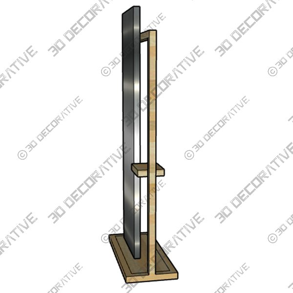 Free Standing Mirrors - 3D Decorative