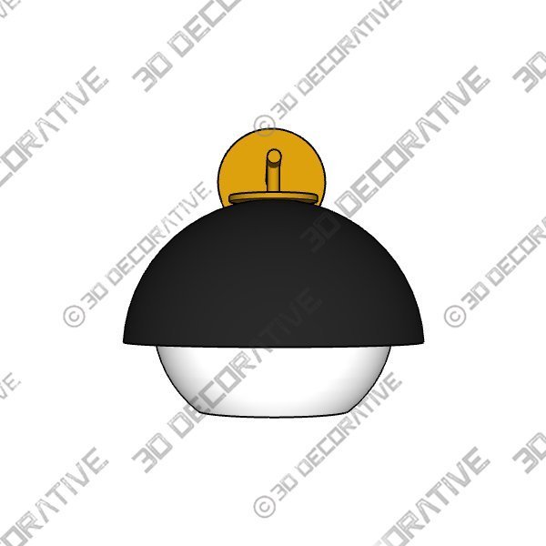 GFURN™ Catalina Wall Lamp - Black - 3D Decorative