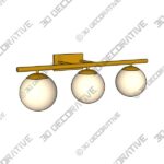 Light-3-22-1.jpg Gold Bathroom Vanity Light Fixtures,3 Lights Brass Milk White Globe Glass Shade- 3D Decorative