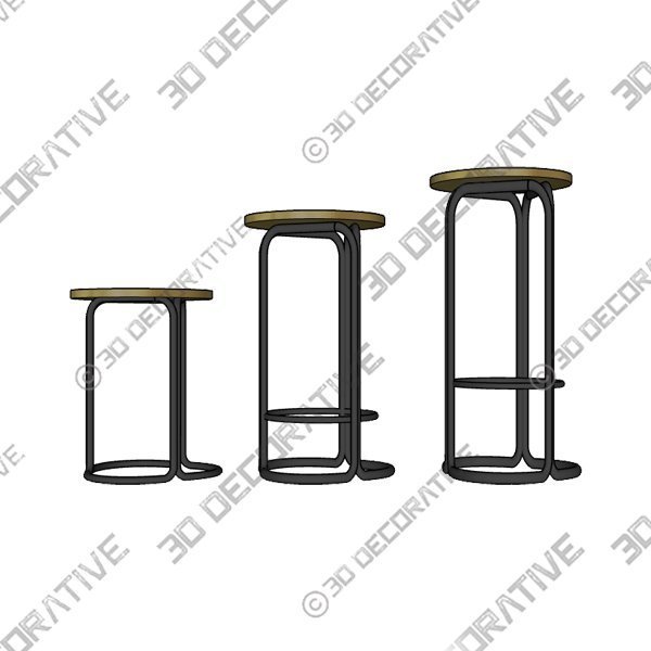 Hardie Stool - 3D Decorative