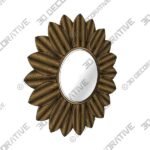 Helios HLO-1000 36″H x 36″W Mirror Glass - 3D Decorative