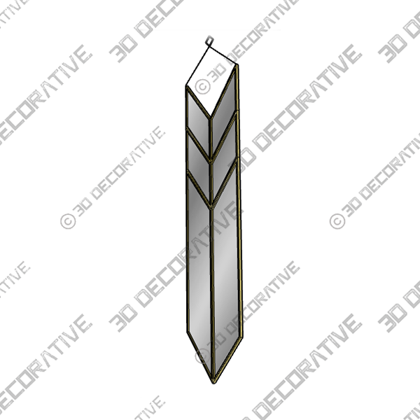 Heptagon Shape Wall MirrorĀ - 3D Decorative