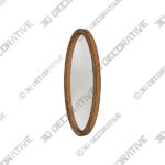 Mirror-2.jpg Heritage Mango Wood Oval Mirror - 3D Decorative