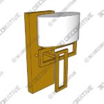 Wall-Sconce-1-3-2.jpg Hinkley Lanza 12" High Modern Luxe Brushed Bronze Wall Sconce - 3D Decorative