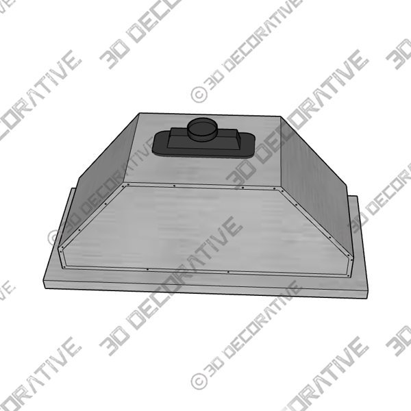 Hisohu 27.75″ 900 CFM Ducted Insert Range Hood - 3D Decorative