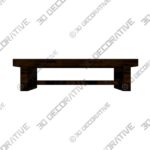 2_600x600-246.jpg Kaveona Bench, Distressed Walnut - 3D Decorative