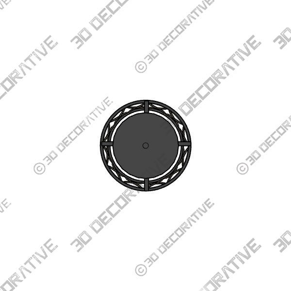 Kichler Brookglen 3-Light Black with Gold Tone French Country/Cottage Drum Mini Pendant Light - 3D Decorative