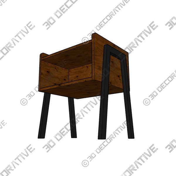 Lakwan 20.5” Tall End Table - 3D Decorative