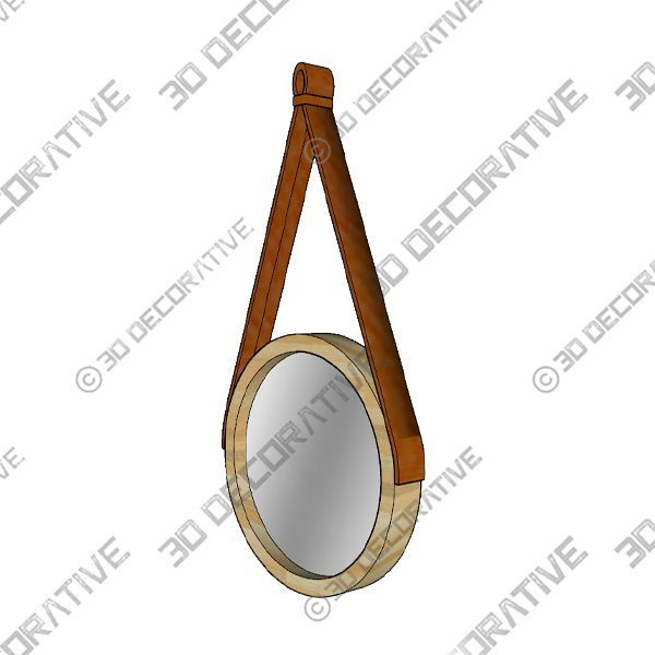 Large Canteen Mirror Black Forest GroveĀ - 3D Decorative