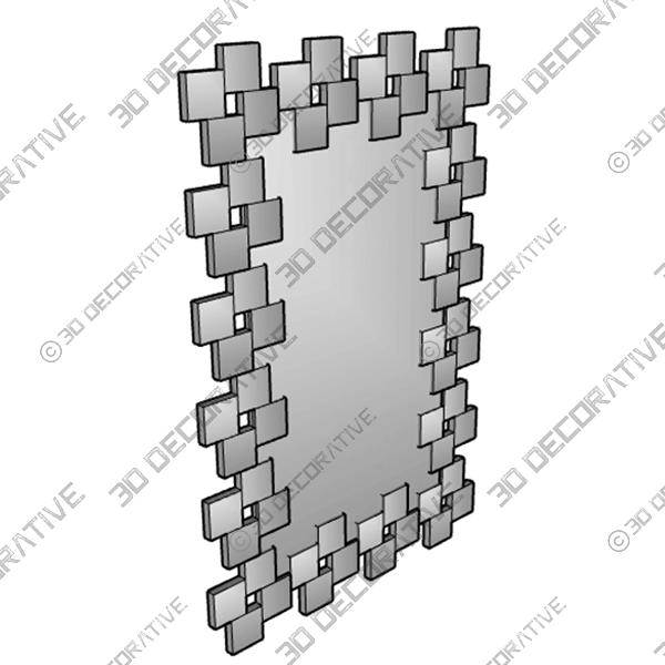Little Squares MirrorĀ - 3D Decorative