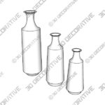 Vase-1-1-3.jpg Marchmont 3 Piece Metal Vases Set - 3D Decorative