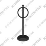 mDesign Metal Fingertip Towel Holder for Bath Vanity Countertop - 3D Decorative