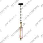 8_600x600-7-2.jpg Melange Small Elongated Antique Brass with Alabaster Shade Pendant Light - 3D Decorative