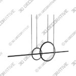 Light-3-5-4.jpg Minimalist Black Island light for Kitchen LED Hanging Light with Ring Shape - Steel Bar - 3D Decorative