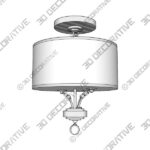 Lamp-1-36.jpg Mirage 18 Inch 3 Light Semi Flush Mount by Crystorama - 3D Decorative