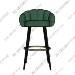 Modern Velvet Bar Chairs - 3D Decorative