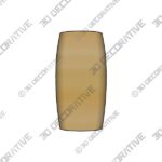 Vase-3-4.jpg Natural Teak Hand Crafted Wood Vase – 9″ - 3D Decorative