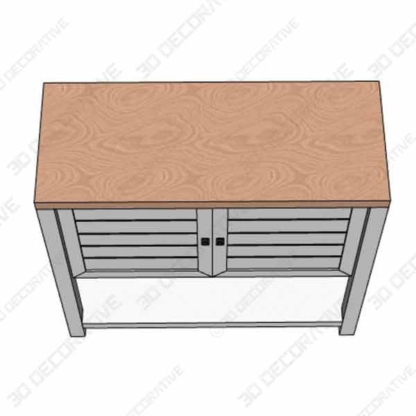 Myrasol 2 Door Accent Cabinet - 3D Decorative