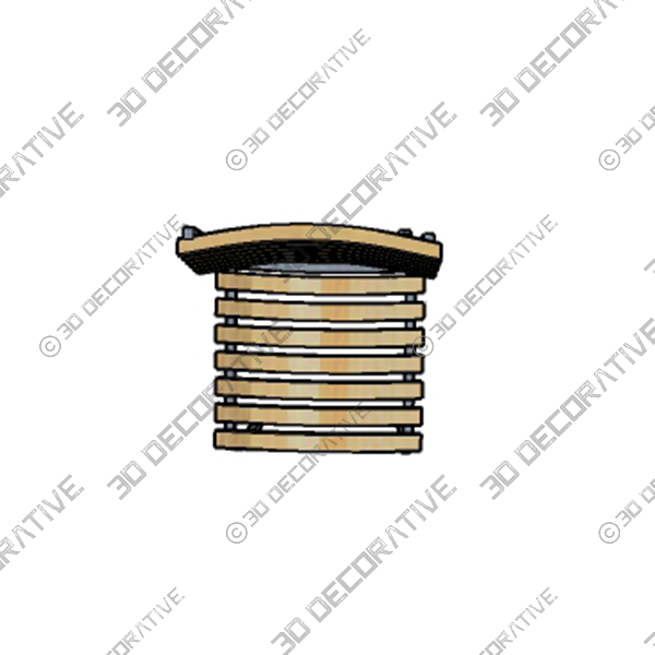 Outdoor Acacia Wood Dining Chairs - 3D Decorative