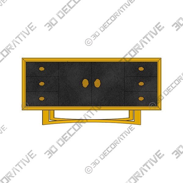 Pacific SideboardĀ - 3D Decorative
