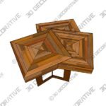 4_600x600-31-3.jpg Pair of Coffee Table “Cubes” in Macassar Ebony Marquetery - 3D Decorative