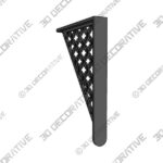 Nickel-2-4.jpg Pasteur 8-1/2″ Brass Shelf Bracket Nickel - 3D Decorative