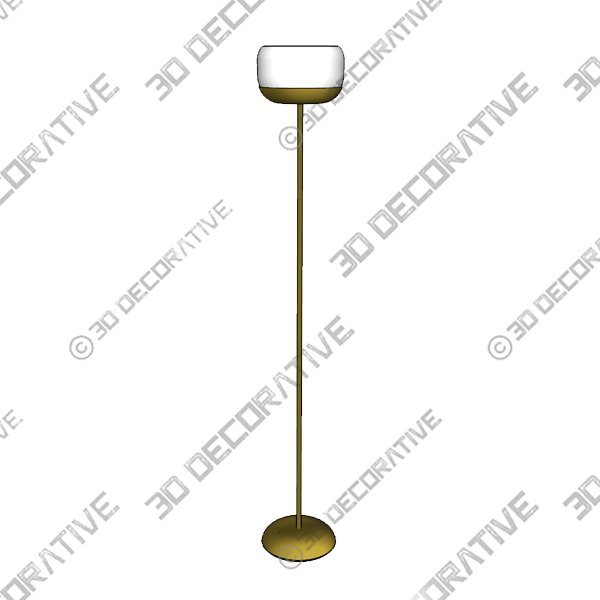 Perdita 71″ Torchiere Floor Lamp - 3D Decorative