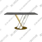 Piece Pedestal Dining Table Set - 3D Decorative