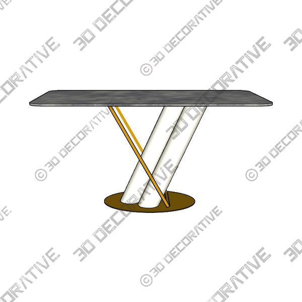 Piece Pedestal Dining Table Set - 3D Decorative