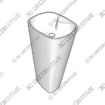 Sink-5-1-1.jpg PL1814WH Fine Fixtures 33” Tall Ceramic Rectangular Pedestal Bathroom Sink with Overflow - 3D Decorative