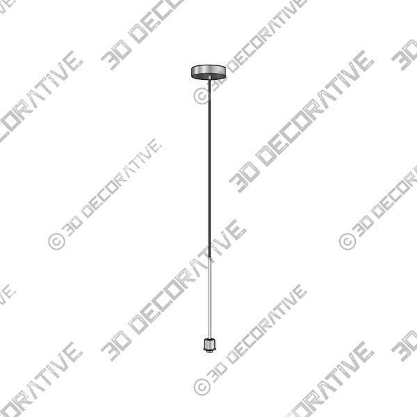 Portfolio Brushed Nickel Transitional Cylinder Mini Pendant Light - 3D Decorative